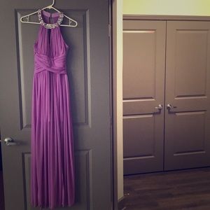 Long purple dress